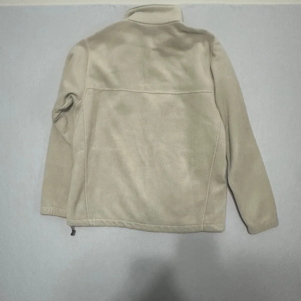 Columbia Mens Steens‎ Mountain Full Zip Fleece Jacket Tan Beige Large L